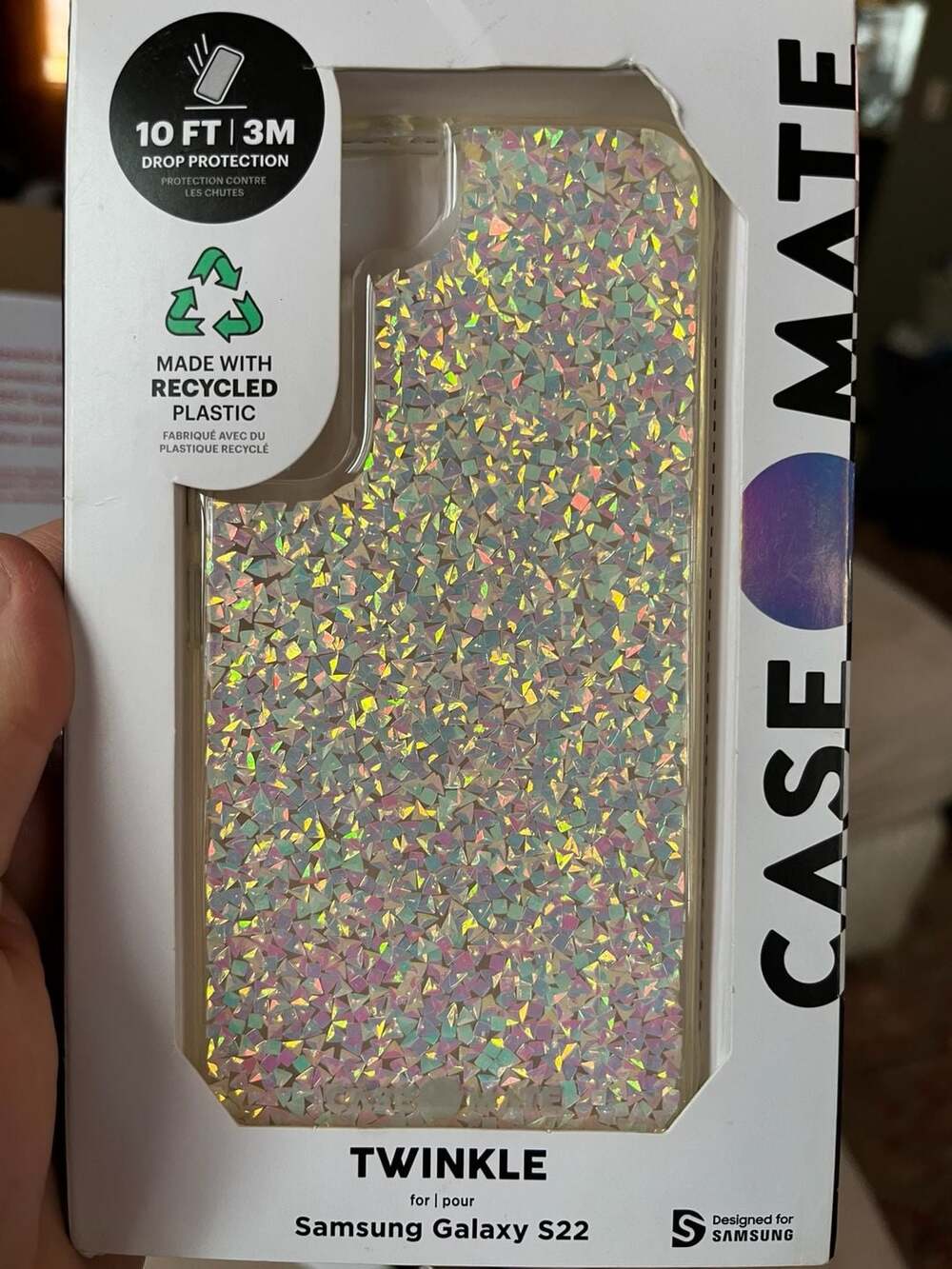 Case-Mate Twinkle Protective Phone Case for Samsung Galaxy S22